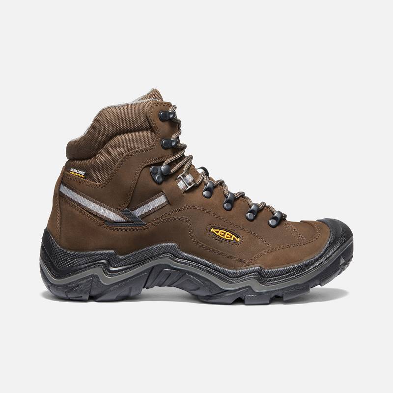 Keen Durand II Mid WP Wanderstiefel Herren DE-05617 Cascade Brown/Gargoyle - Keen Herrenschuhe Braun